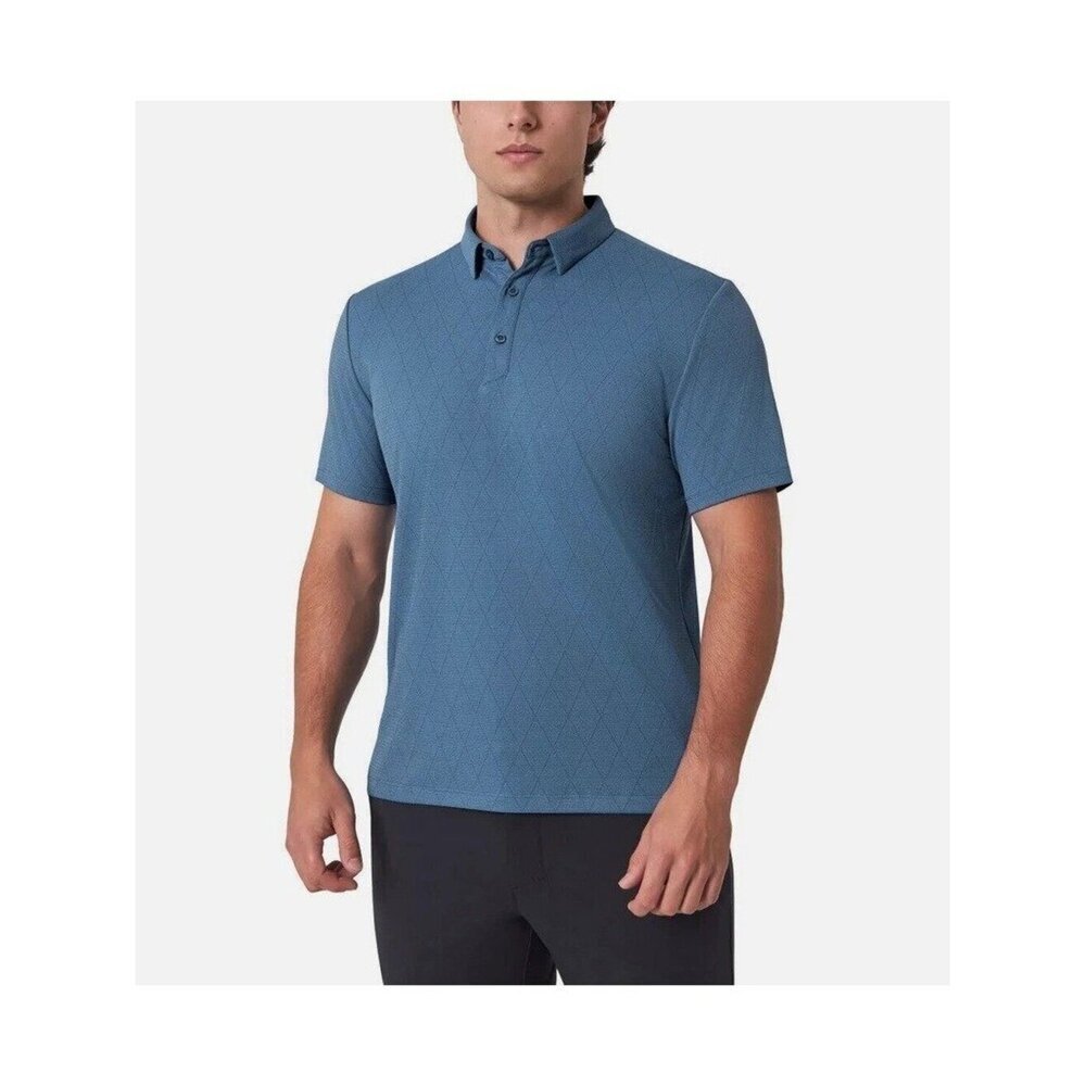 NWT Modern Ambition Men's S Blue Active Polo Shirt C0742